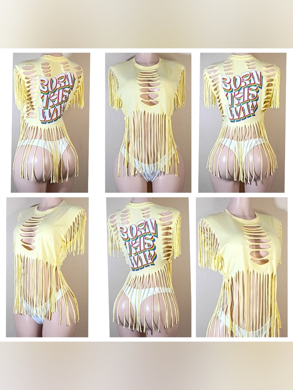 Pride Inspired Cuatom Fringe Tshirt
